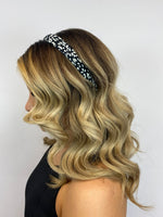 Spotted Hard Headband (Black / White)