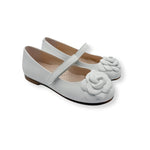 Camille- White Leather Mary Jane Shoes