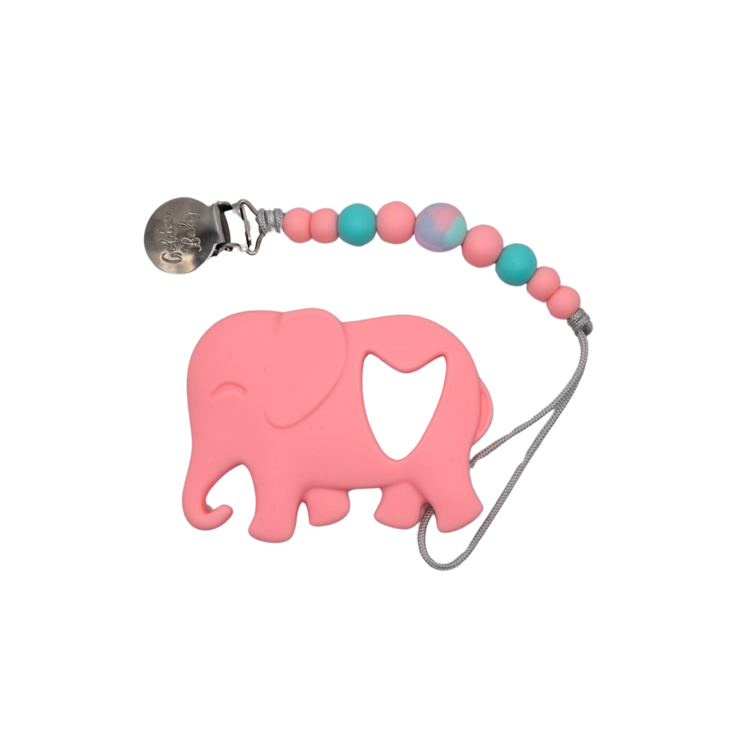 Elephant Teether Set // Pink