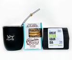 Yerba Mate Tea, Gourd, Straw, Set Alfajores Gift Box