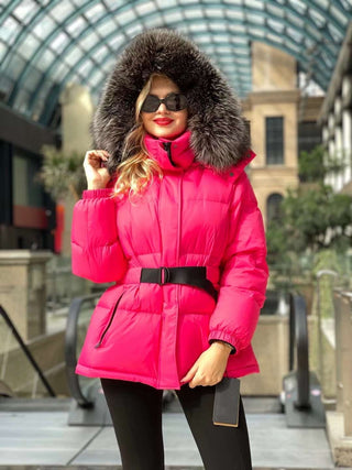 Genuine Silver Fox Down Fill Jacket - By Baano
