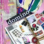 Made to order: Momos Grid Blanket- Aqua Blue and Natural White