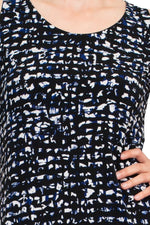 Leota Scoop Neck Cutout Shoulder Short Sleeve Multi Print Jersey Top - Glamourous Grace