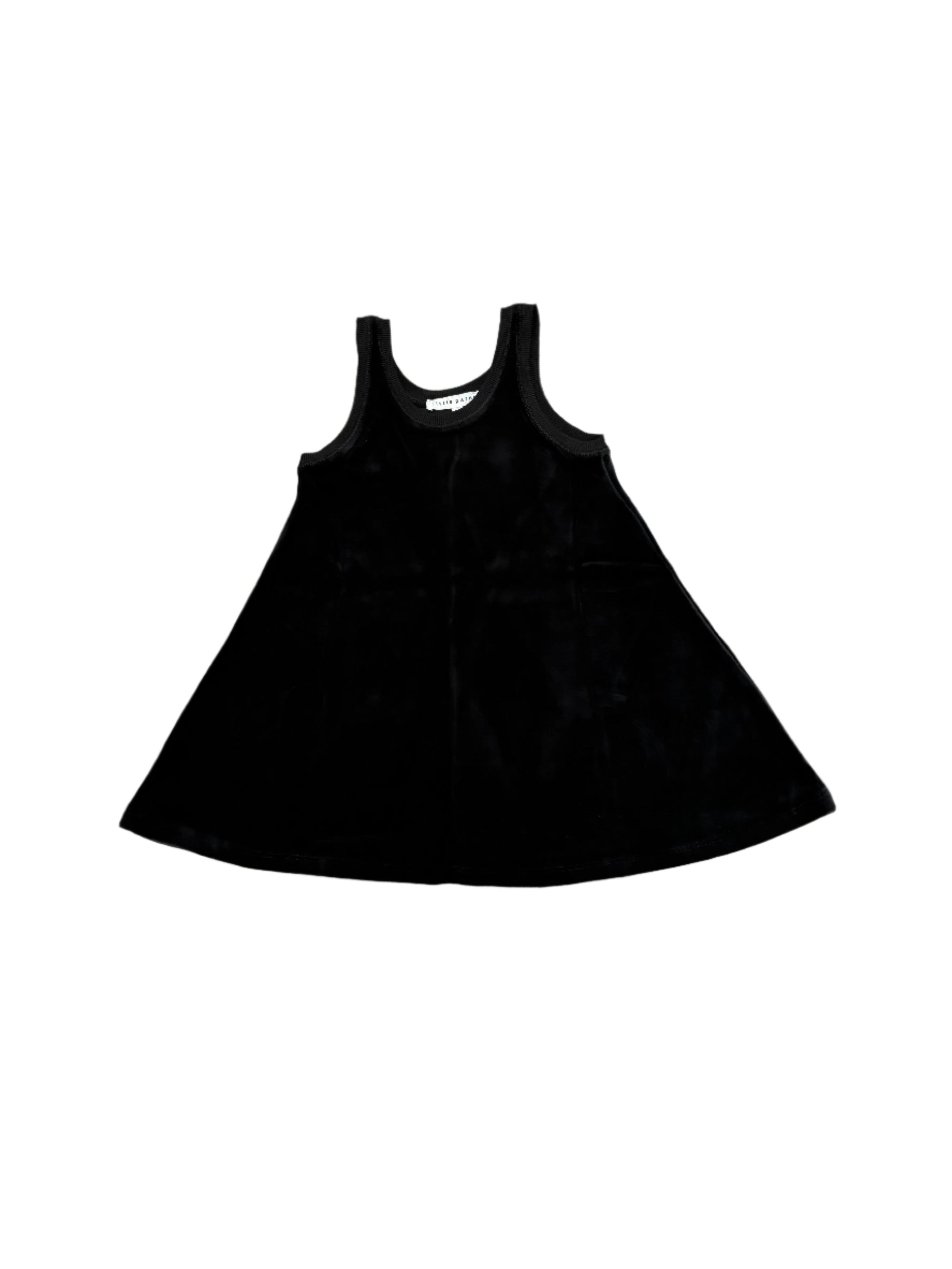 Parni Black Velour Short Jumper