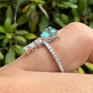 Heart & Round Cut Moissanite Ring Ring Deluxe Fine Jewelry