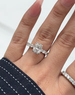 2.5ct Elongated Cushion Cut Eternity Engagement Ring Ring Deluxe Fine Jewelry