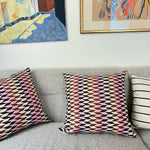 Almolonga 70s Dream Pillow - Pink & Brown 20" x 20"
