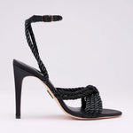 Michaela V Selene Satin heels • Black