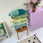 Antigua Pillow - Grass Green Stripe