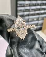 3.0ct Marquise Cut Engagement Ring Ring Deluxe Fine Jewelry