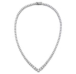 Moissanite Diamond V Necklace Ring Deluxe Fine Jewelry