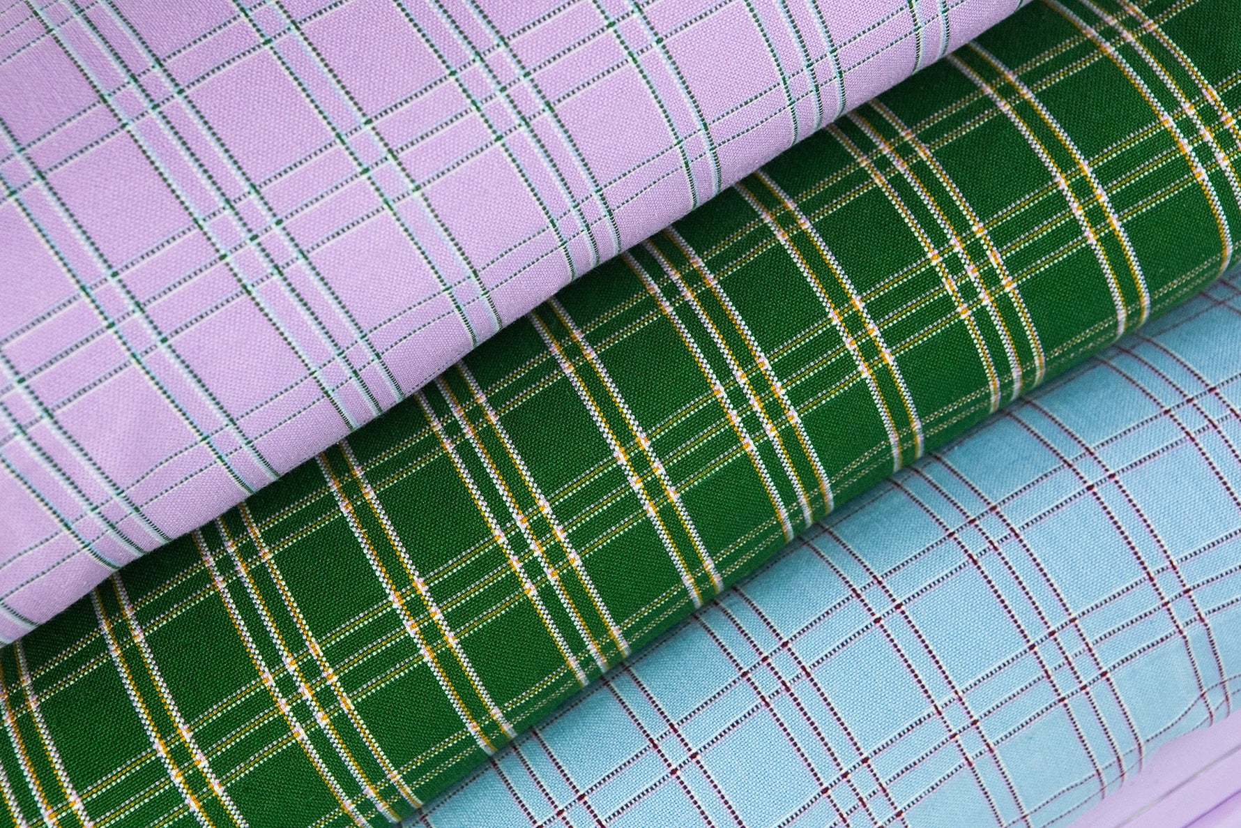 Chiapas Plaid Forest Green Pillows