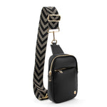 The Harlow | Sling Bag with Chevron Strap | 3 Colors