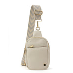 The Harlow | Sling Bag with Chevron Strap | 3 Colors