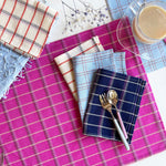 San Lucas Plaid White & Orange Placemat