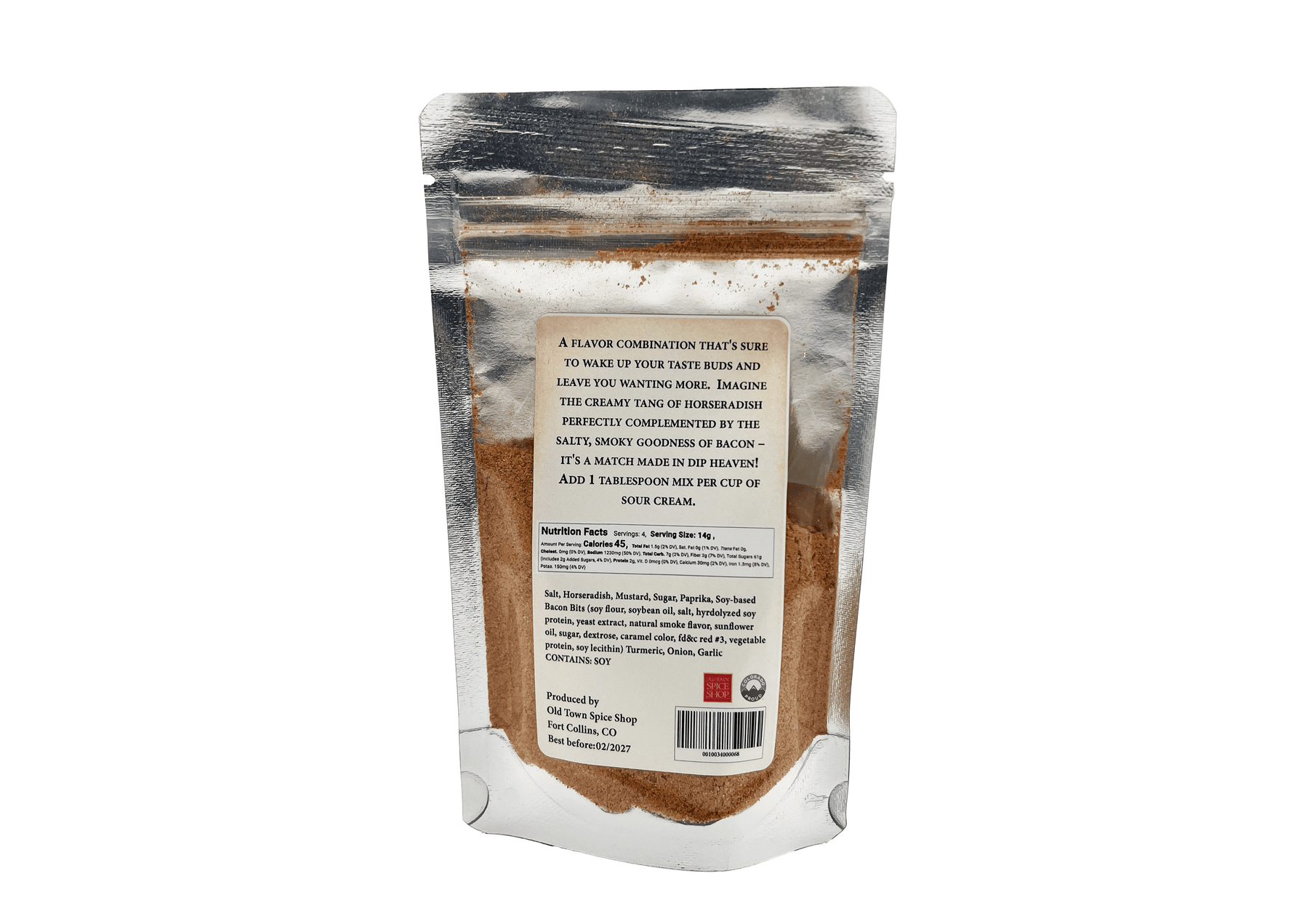 Horseradish Bacon Dip Mix - By Baano