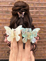 Marbled Butterfly Claw Hair Clip