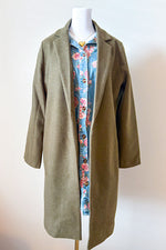 SC - Juliette Olive Mid-Length Coat - By Baano