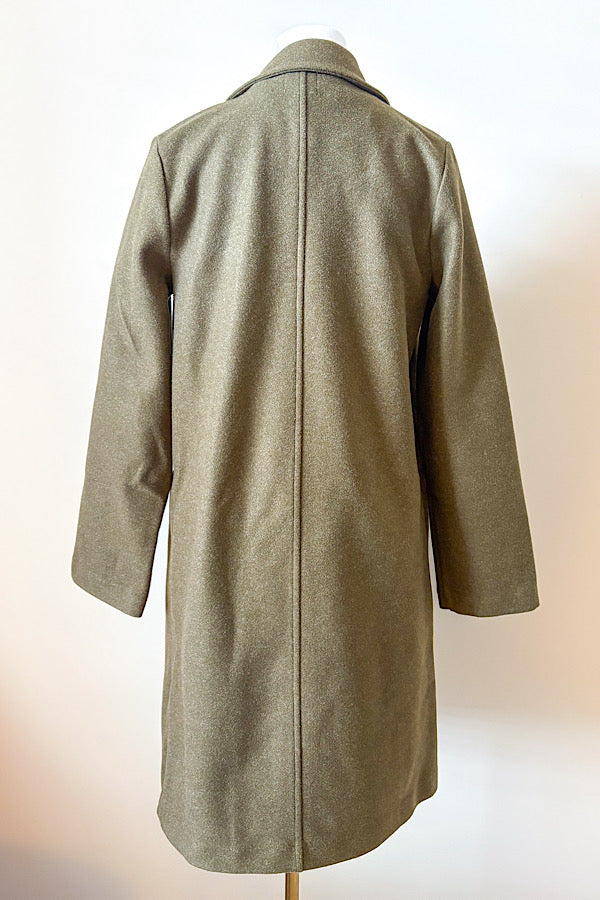 SC - Juliette Olive Mid-Length Coat - By Baano