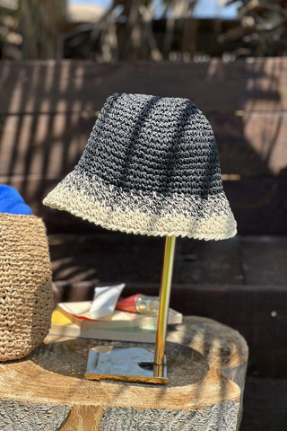 Black Straw Hat  14404 - By Baano