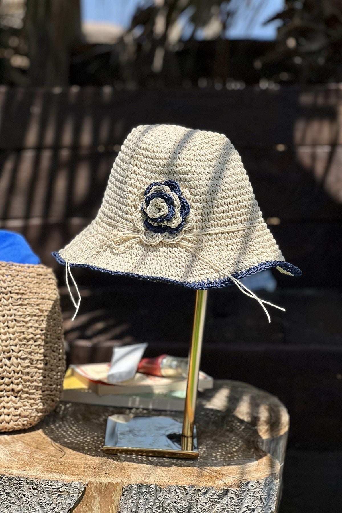 Beige Straw Hat 14520 Marina Modest