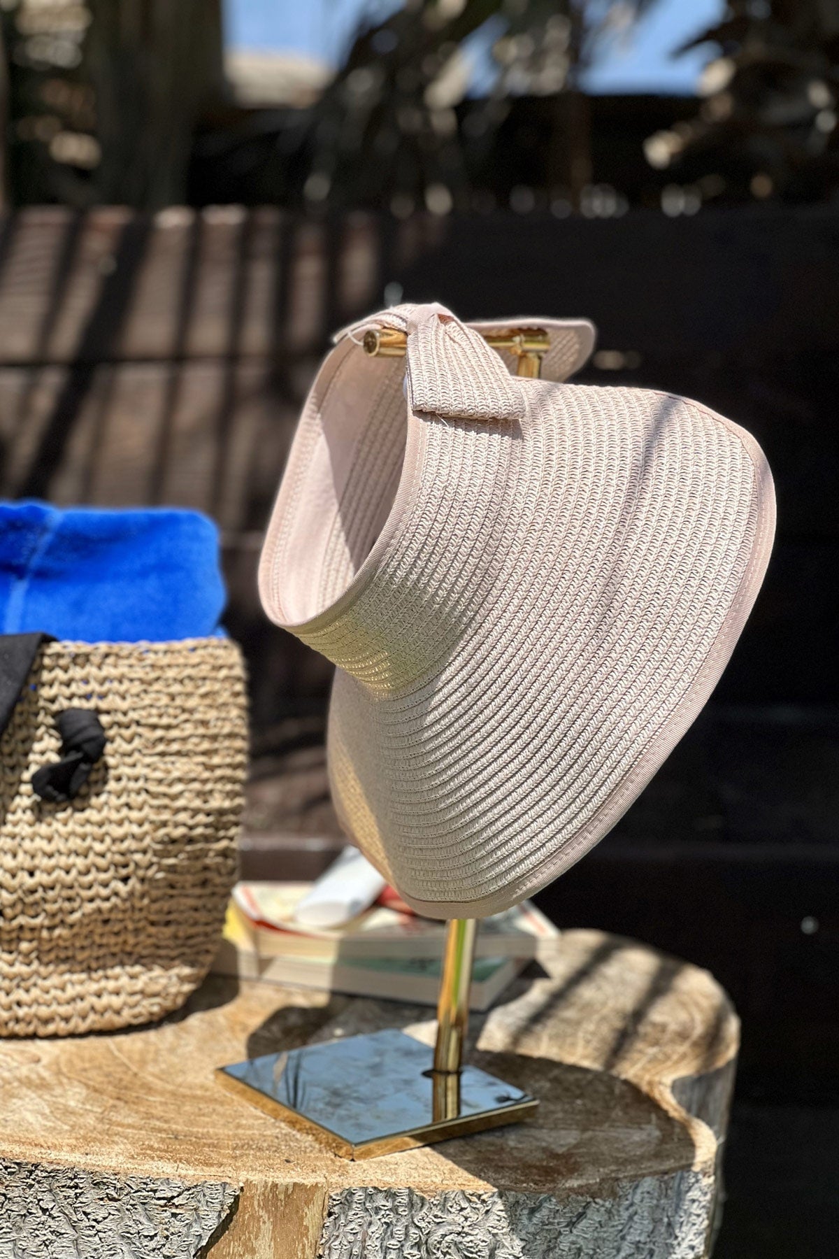 Pudra Hasır Vizör Şapka 14624 Marina Modest