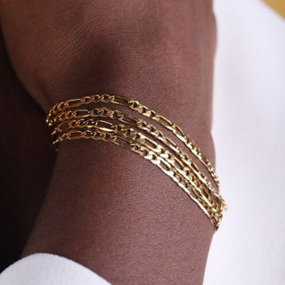 3.5mm Figaro Chain x Bracelet