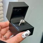 2.5ct Emerald Cut Moissanite Engagement Ring Ring Deluxe Fine Jewelry