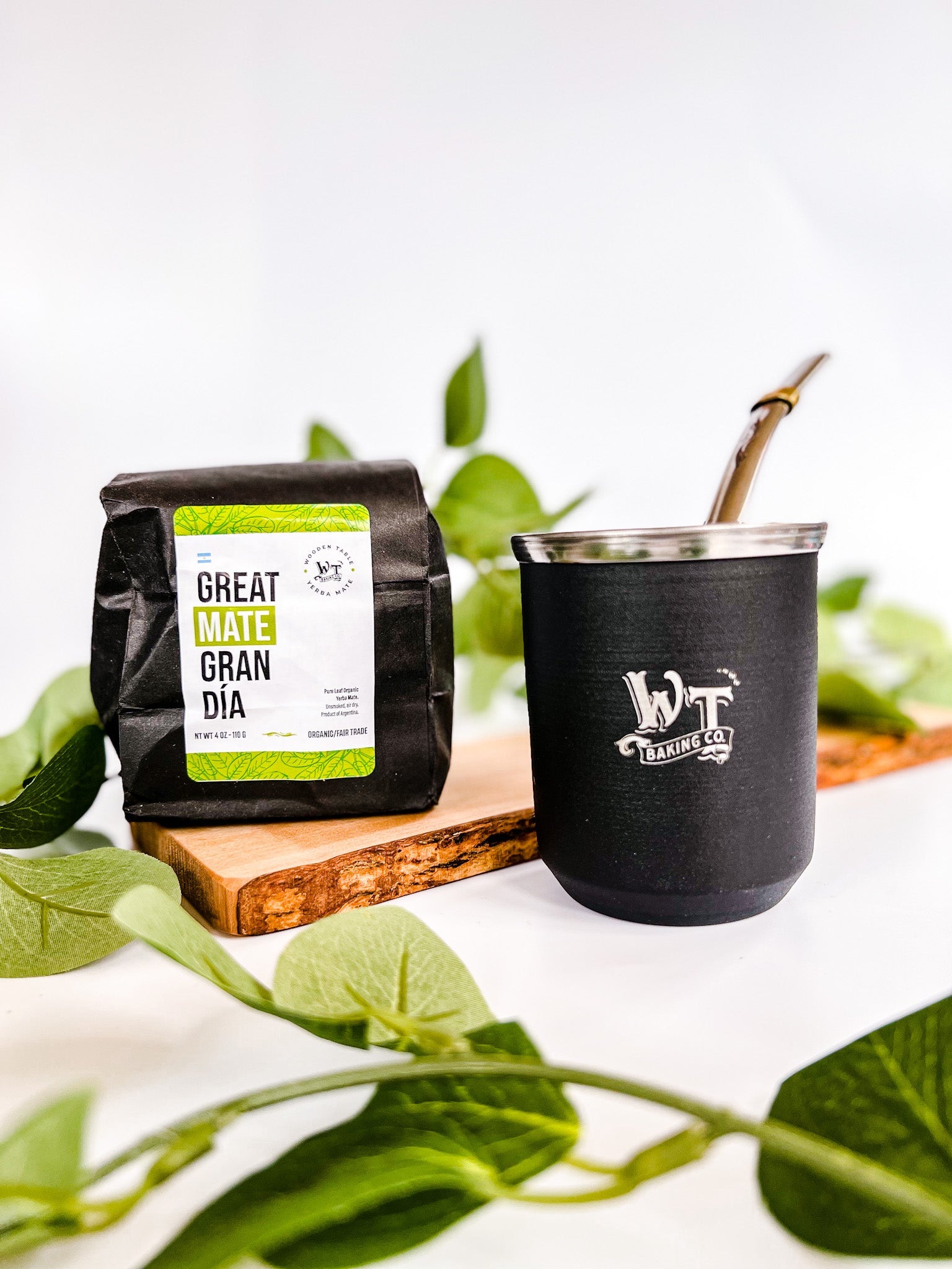 Yerba Mate Tea, Gourd, Straw, Set Alfajores Gift Box