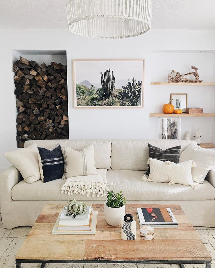 Antigua Pillow - Natural White