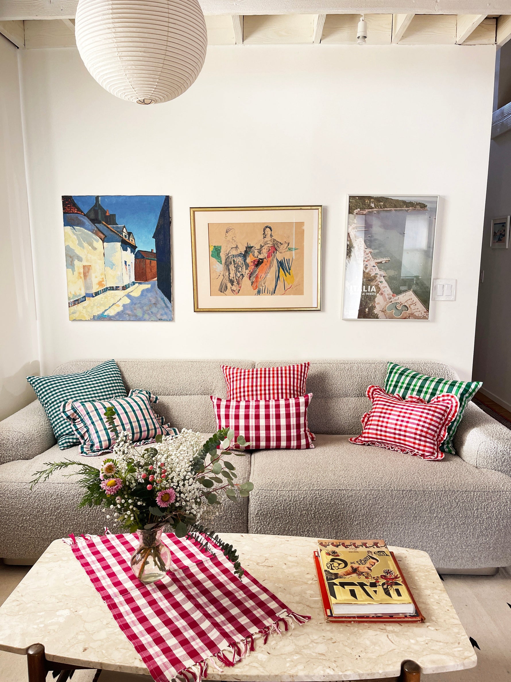 Sofia Gingham Pillow