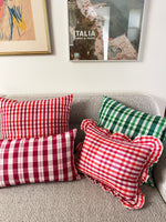 Josefina Ruffle Plaid Pillows