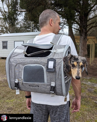 Mr. Peanut's Monterey Series Airline Compliant Horizontal Backpack Pet Carrier - By Baano