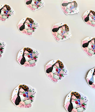 Flowers hijabi Sticker