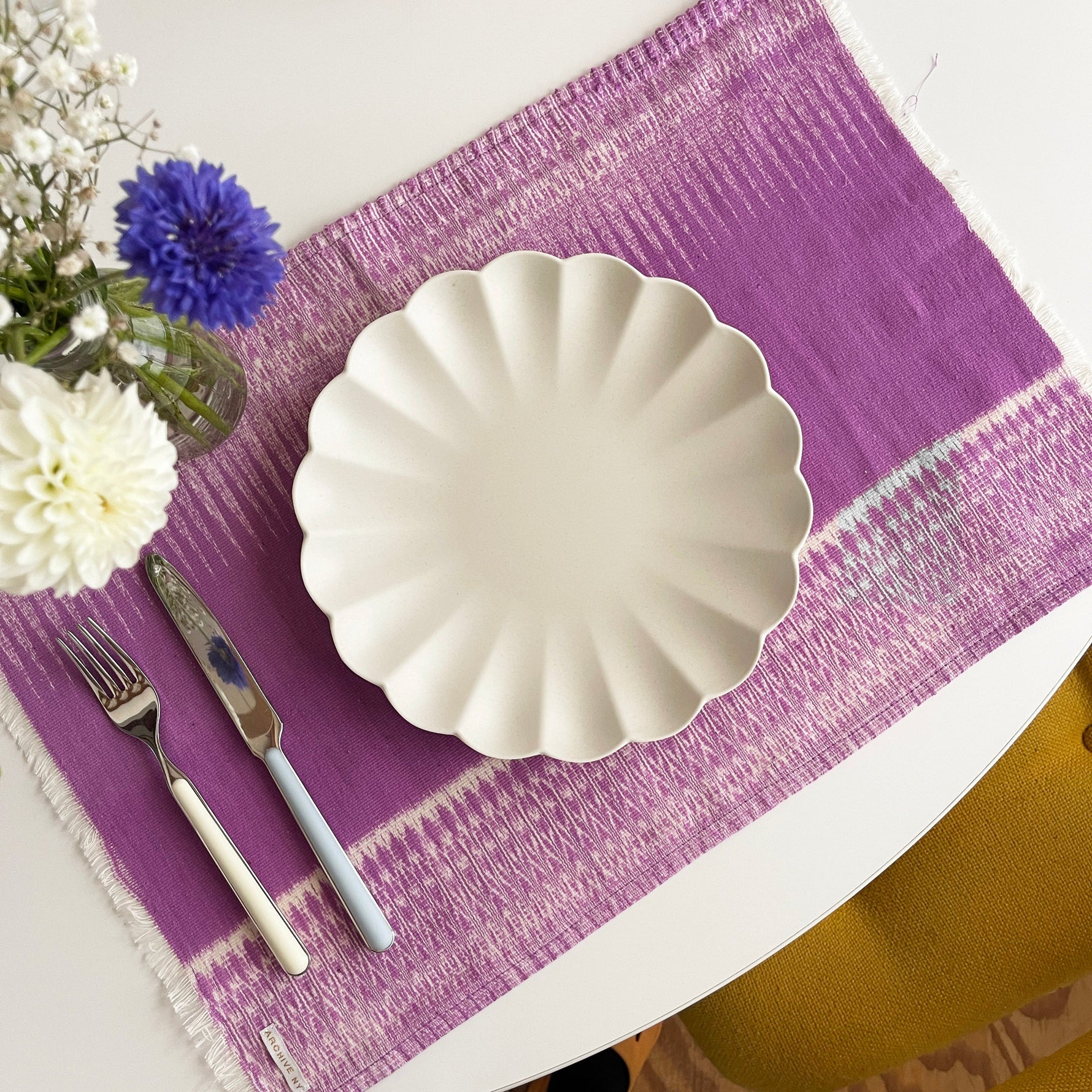 Gabriela Jaspe Placemats - Orchid