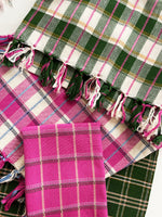 San Andres Gingham Pink & White Kitchen Towel