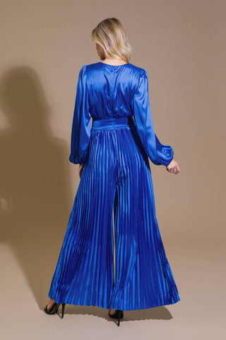 CRUSHING ON YOU SATIN JUMPSUIT - By Baano