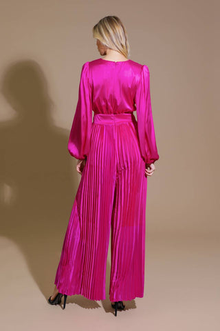CRUSHING ON YOU SATIN JUMPSUIT - By Baano