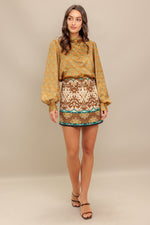 MOROCCAN MUSE WOVEN SKORT - By Baano
