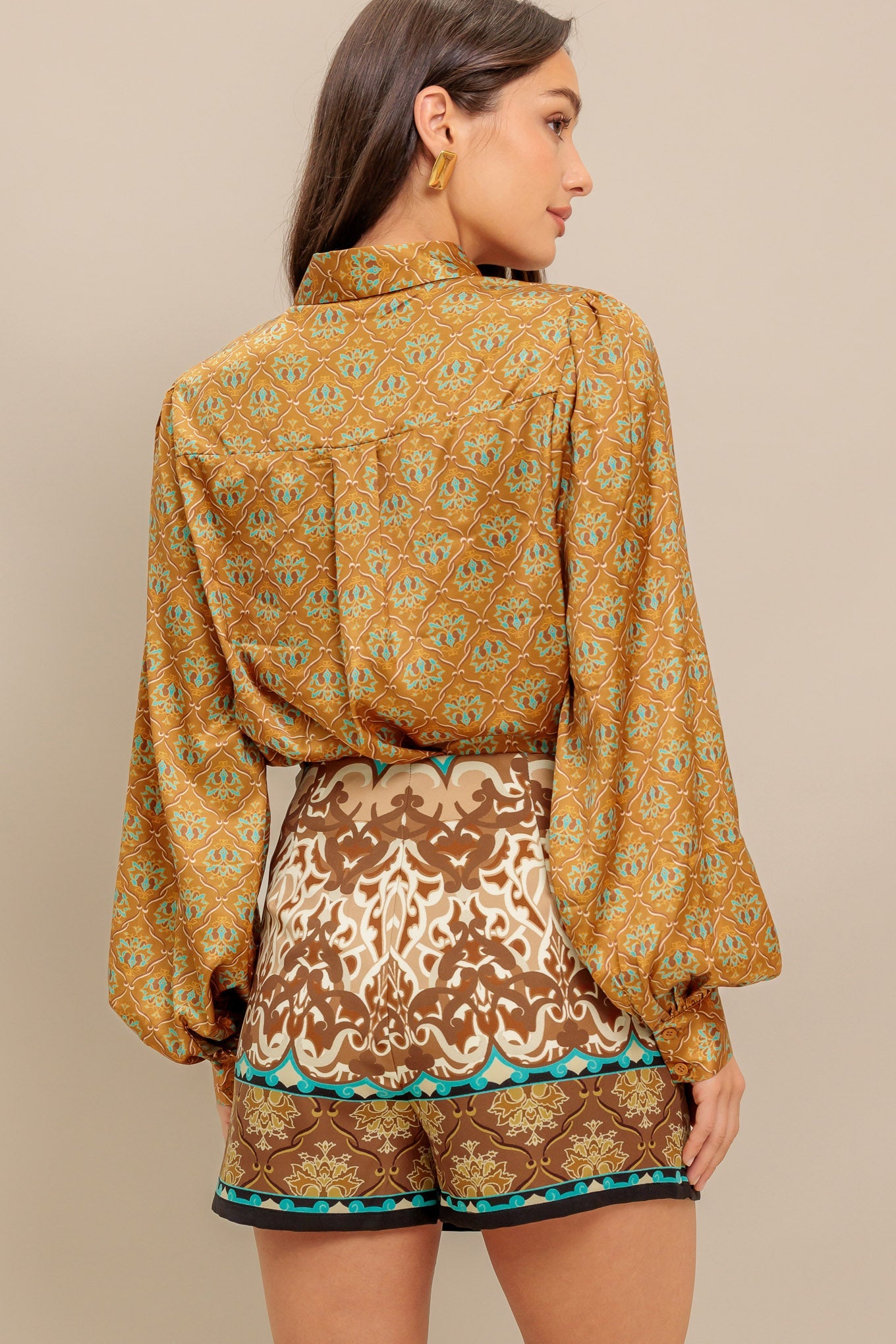 MOROCCAN MUSE WOVEN SKORT - By Baano