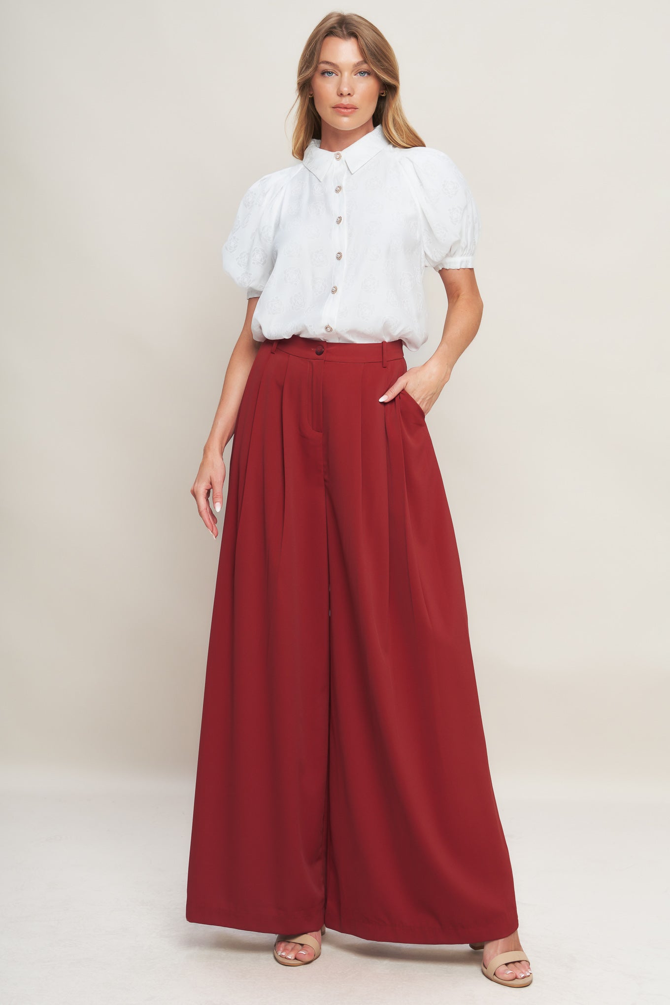 THROW IT BACK WOVEN PANTS - By Baano