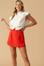 OFF TO TOMORROW WOVEN SKORT - By Baano
