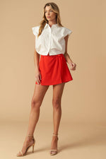 OFF TO TOMORROW WOVEN SKORT - By Baano
