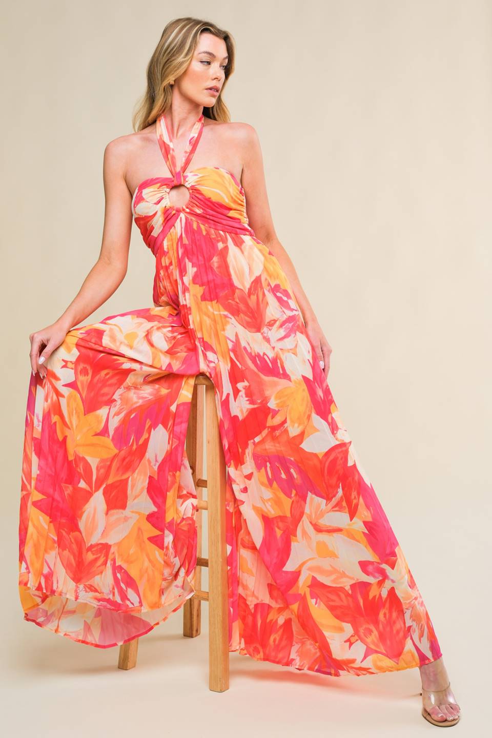 HELLO GORGEOUS WOVEN JUMPSUIT - By Baano