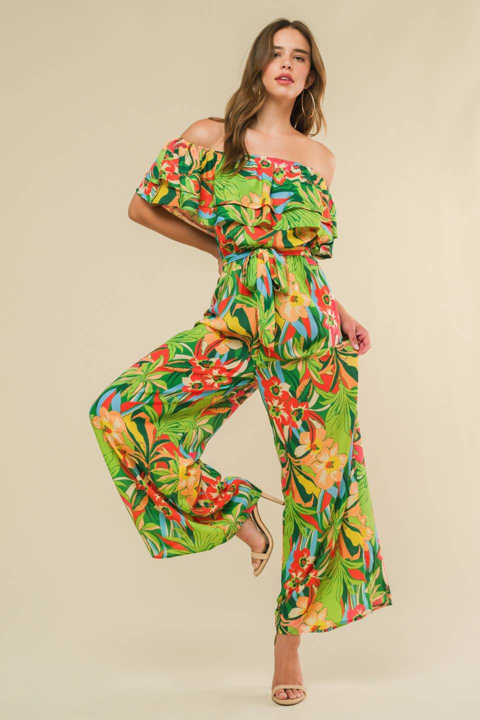 DARING HEART WOVEN JUMPSUIT - By Baano