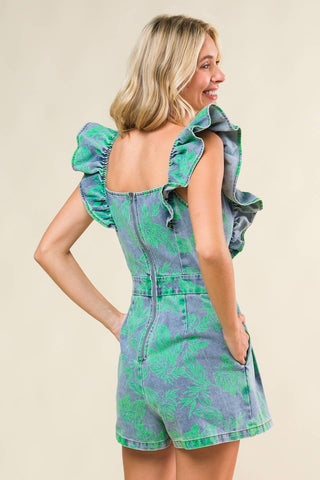 INCREDIBLE LOVE DENIM ROMPER - By Baano