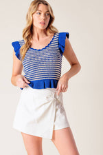 YOUNG AT HEART WHITE WOVEN SKORT - By Baano