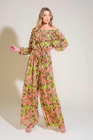 MOMENTS OF JOY WOVEN JUMPSUIT - By Baano