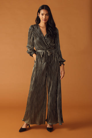 MOMENTS OF CLARITY WOVEN JUMPSUIT - By Baano