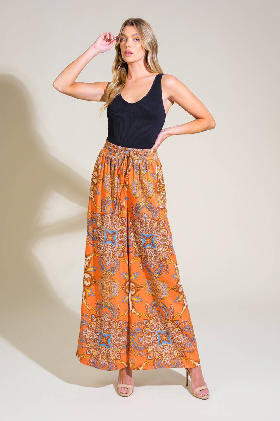 COUNTRYSIDE CHARM WOVEN PANTS - By Baano